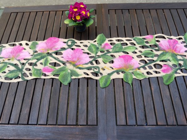 Veltas stalo takelis ,,MAGNOLIJOS ,, - Tablecloths & napkins