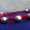 Bracelet with silver details - Bracelets - needlework