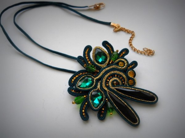 pakabukas "Lagūna" - Soutache