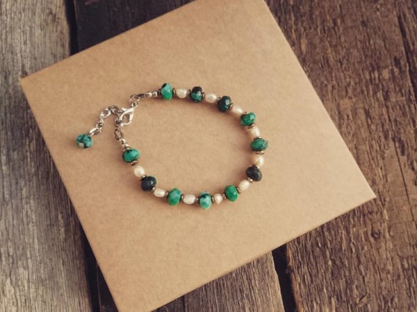 Zalioji elegancija - Bracelets