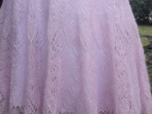 Pink lace mohair dress 3