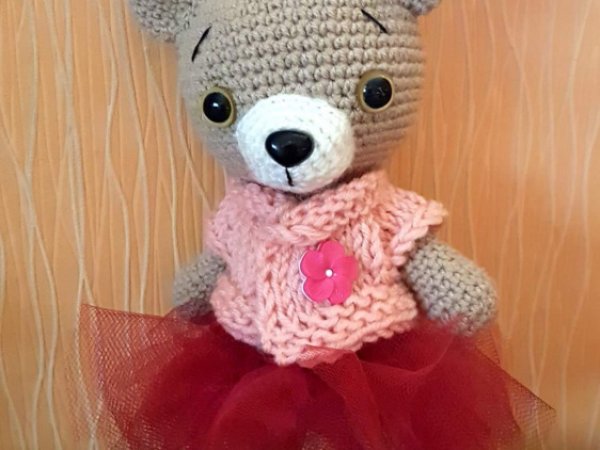 Vaikiškas nertas žaislas "Meškutė" - Dolls & toys