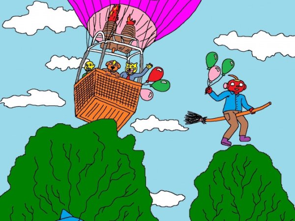 Batuotas ir Ksena švenčia savo vestuvių 20 -ies metų jubiliejų Papyvesyje - Kompiuterinė grafika