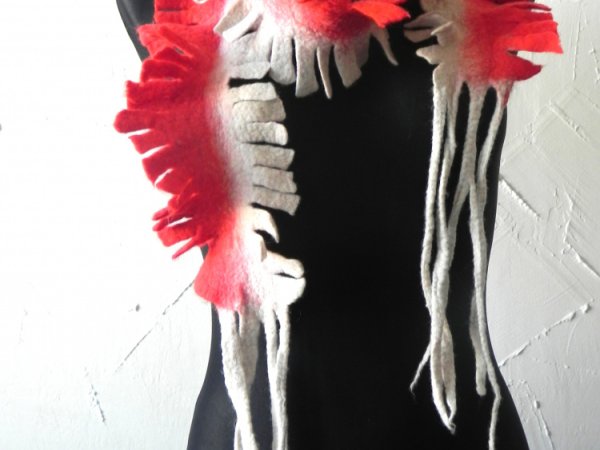 Salikas raidono balto derinys - Scarves & shawls