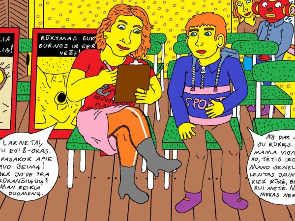 Kėžių kaimo mokykloje Karolina kovoja su rūkymo plitimu 2 - Kompiuterinė grafika