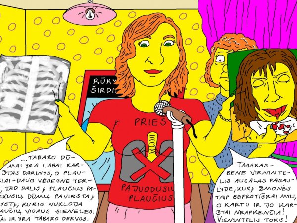 Kėžių kaimo mokykloje Karolina kovoja su rūkymo plitimu 4 - Kompiuterinė grafika