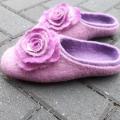 Gorgeous wool felt slippers - Shoes & slippers - felting