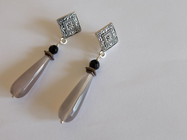 Earrings - Fall Agate Drops ..... - Earrings