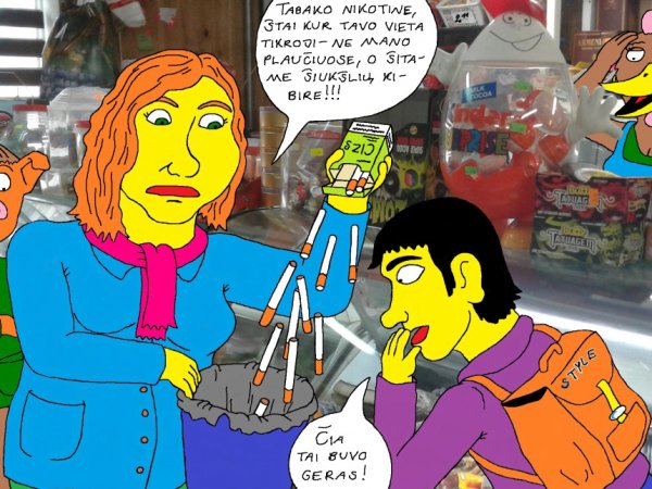 Kėžių kaimo mokykloje Karolina kovoja su rūkymo plitimu 6 - Kompiuterinė grafika