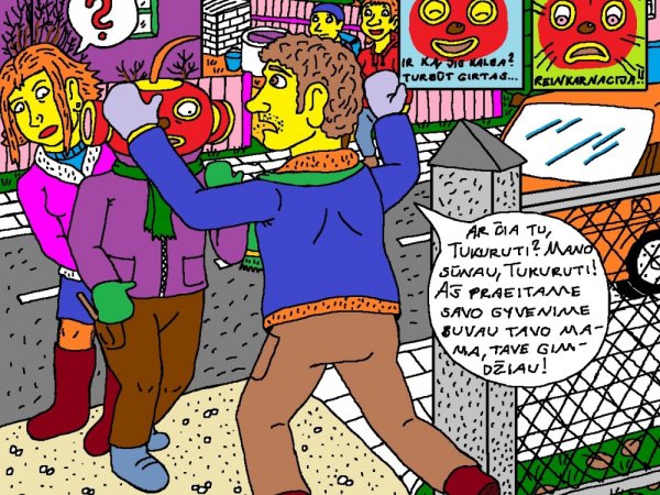 Tukurutis Biržų mieste susitiko savo velionės mamos sielos naująją reinkarnaciją - Kompiuterinė grafika