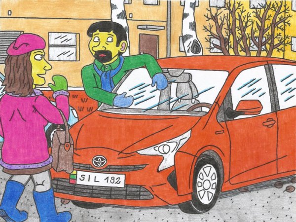 Kupkinukas ir jo žmona pirko sau naują lengvąjį automobilį - Pictures