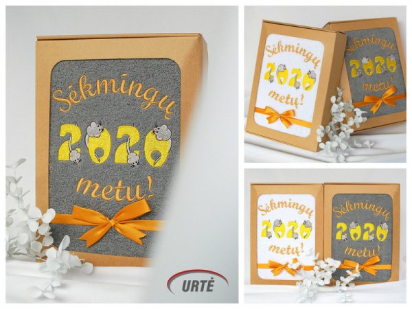 2020 Pelės metai - Siuvinėti rankšluosčiai 3
