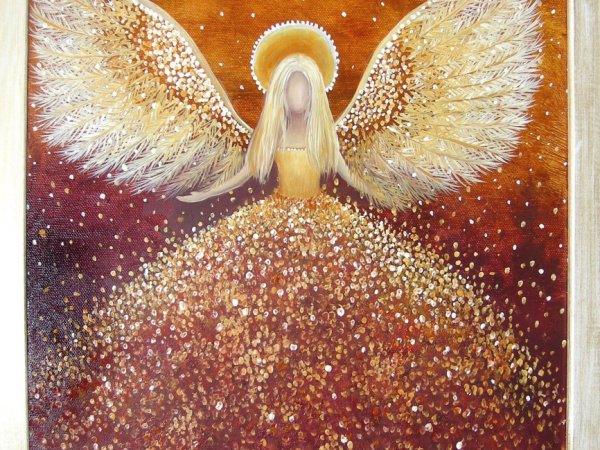 Džiaugsmo Angelas 30x35 - Aliejinė tapyba