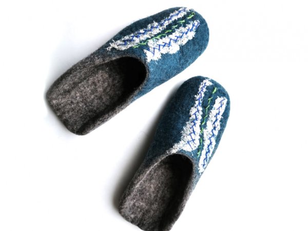 Vyriškos veltos šlepetės Siuvinėtosios - Shoes & slippers