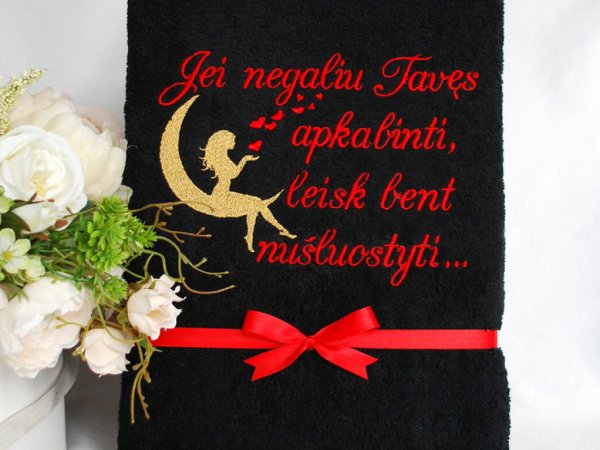 Jei negaliu tavęs apkabinti, leisk bent nušluostyti.. svajoklė - Needlework