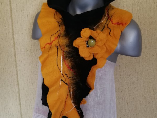 Veltinio šalikas "Saulėta diena" - Scarves & shawls