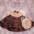 Snail costume for girl: dress, snail house - backpack, headband - Other clothing - sewing