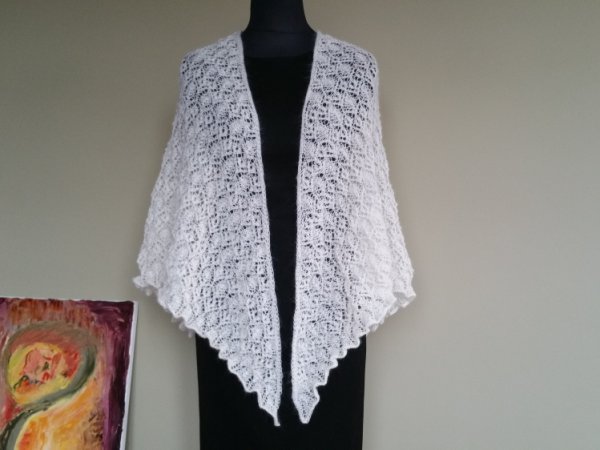 Balta skraistė- Snaigė - Wraps & cloaks