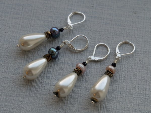 Earrings with pearls - Earrings