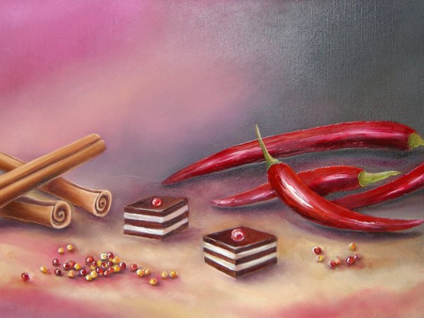 Desertas su čili 24x50 - Oil painting