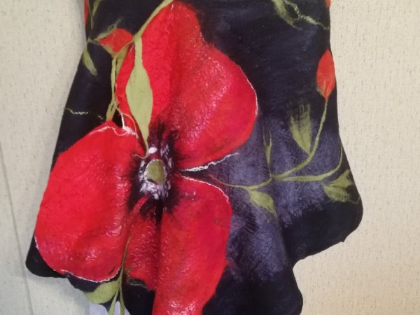 Didelis veltas šalis  "Aguonų naktis" - Wraps & cloaks