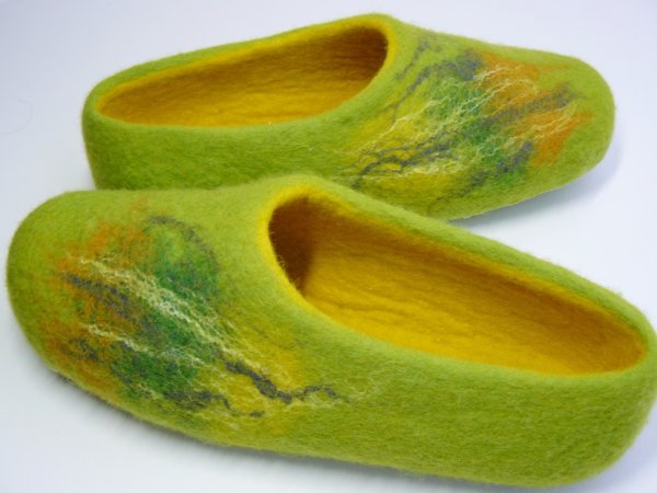 Veltinio šlepetės " Pieva" - Shoes & slippers