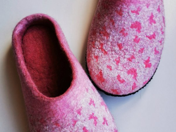 Rožiniai drugeliai - Shoes & slippers