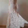 Maxi dress "Cream Swan" - Dresses - needlework