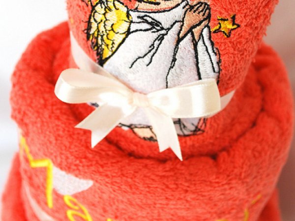 Tortas iš rankšluosčių - pirmos komunijos ar krikštynų dovana - mano angelas 2