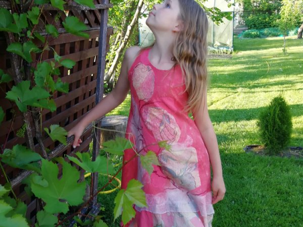 Veltinio suknelė mergaitei. 3