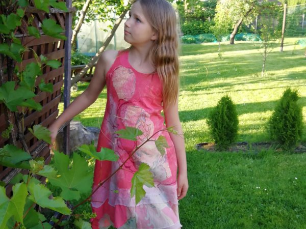 Veltinio suknelė mergaitei. - Dresses