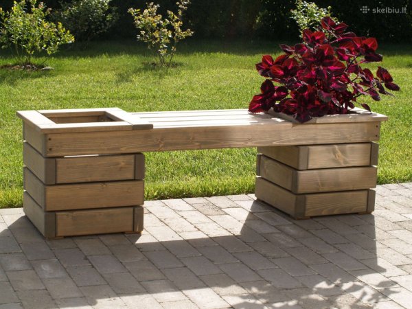 Flower bench - Woodwork