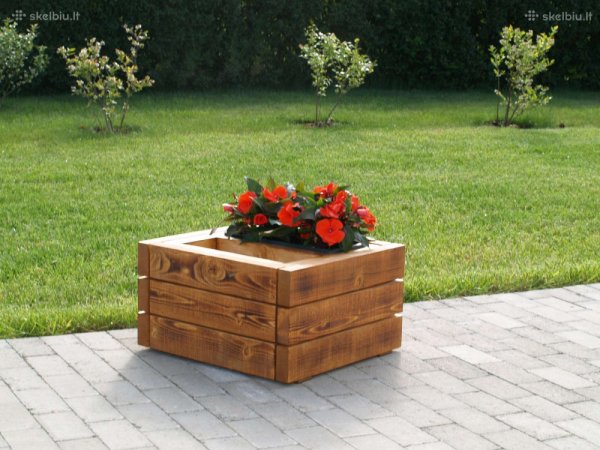 wooden outdoor pots - Woodwork