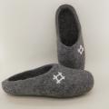 Gray 38 size slippers - Shoes & slippers - felting