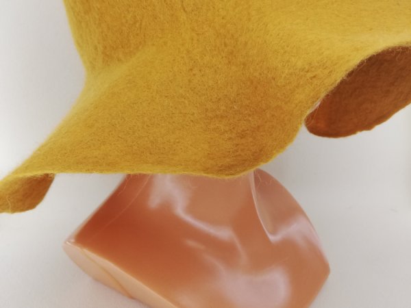 yellow elegant sauna hat. - Hats