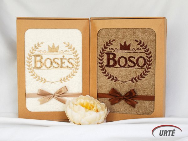 Dovana BOSUI ar BOSEI - siuvinėti rankšluosčiai - Needlework