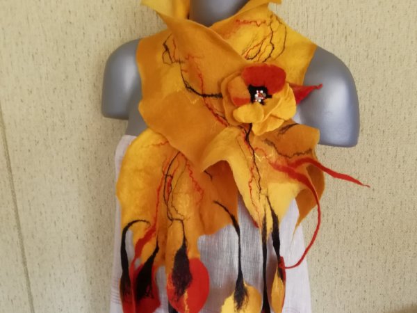 Veltas šalikas "Rudeninė simfonija" - Scarves & shawls