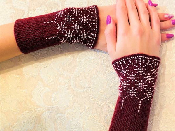 GP-1023 Riešinės bordo spalvos 2