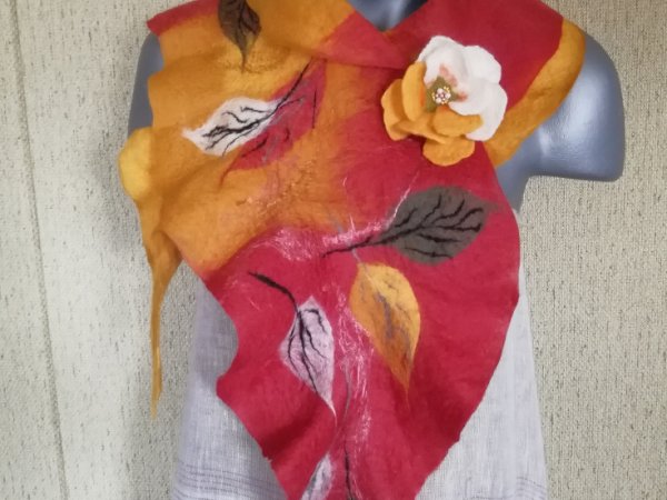 Veltas šalikas su sage"Gerai nuotaikai" - Scarves & shawls