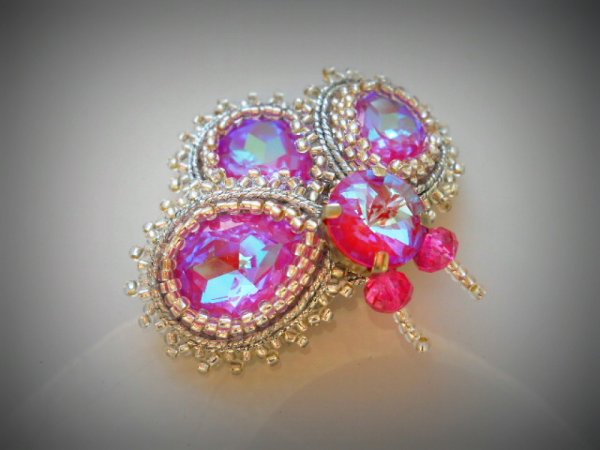 sagė vabaliukas "Gėlelė" - Soutache