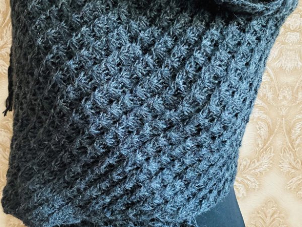 GP-1067 Tamsiai pilkos spalvos šalikas - Scarves & shawls