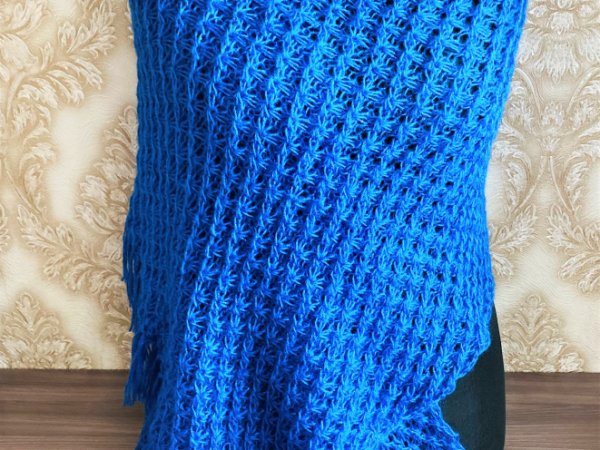 GP-1070 Mėlynos spalvos šalikas - Scarves & shawls