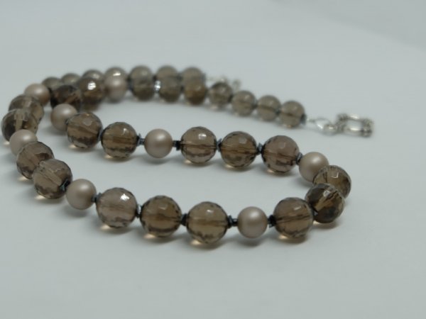 Delicate elegance - smoky quartz necklace - Necklace