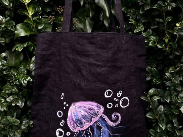 Lininis pirkinių krepšis Jūra - Handbags & wallets