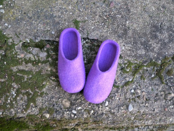 Alyvinės moteriškos veltos tapkės - Shoes & slippers