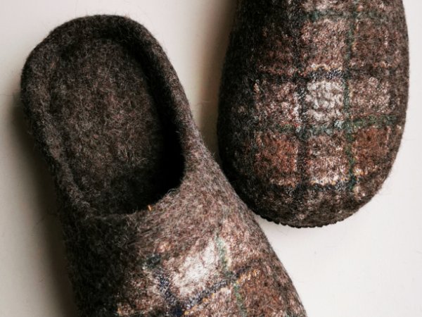 Šlepetės su langeliais - Shoes & slippers