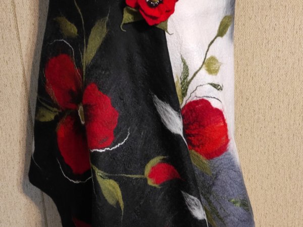 veltinio šalis "Aguona" - Wraps & cloaks