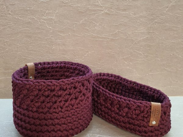 Nerti bordo krepšeliai Nr.58 - Lace
