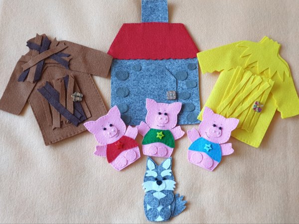 Pasaka "Trys paršiukai" - Dolls & toys
