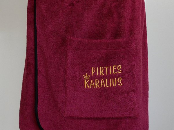 Vyriška frotinė pirties prijuostė - Pirties karalius 1